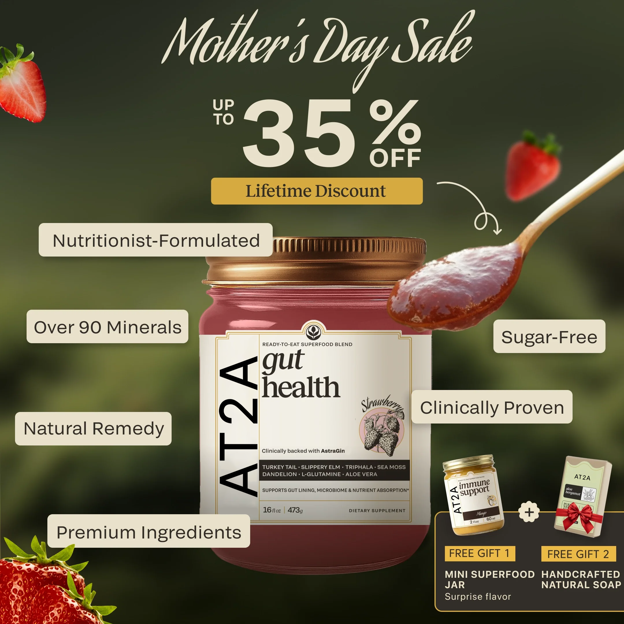 AT2A Daily Gut Support — Clinically Proven with AstraGin