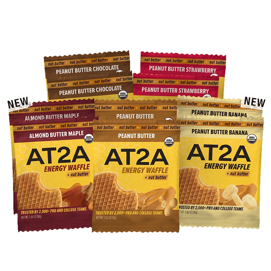 AT2A Nut Butter Energy Waffle Sampler Pack of 10